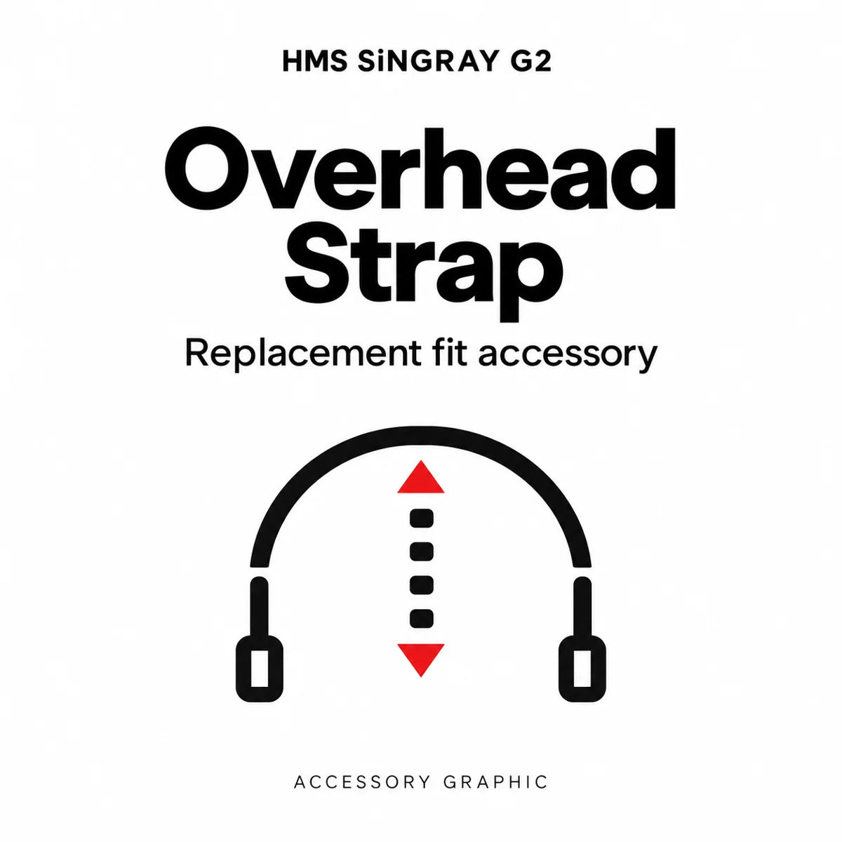 HMS SiNGRAY G2 strap — informational accessory graphic, not a product photograph