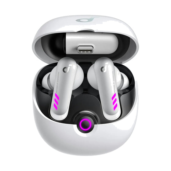 Soundcore VR P10 earbuds in charging case