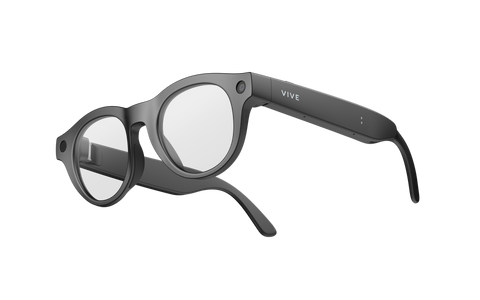 VIVE Eagle AI Glasses — Pantos Matte Black (Clear)