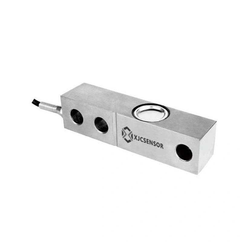 XJCSENSOR X-X08 Shear Beam Load Cell, 130 mm, 0.3–2 t, 0.03% class — official XJCSENSOR brochure image on white background