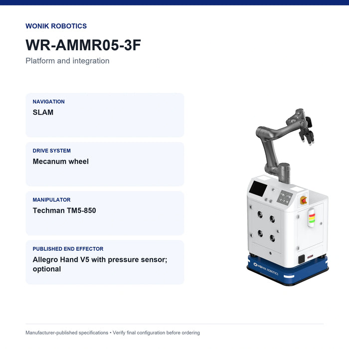 WR-AMMR05-3F platform and integration specification summary