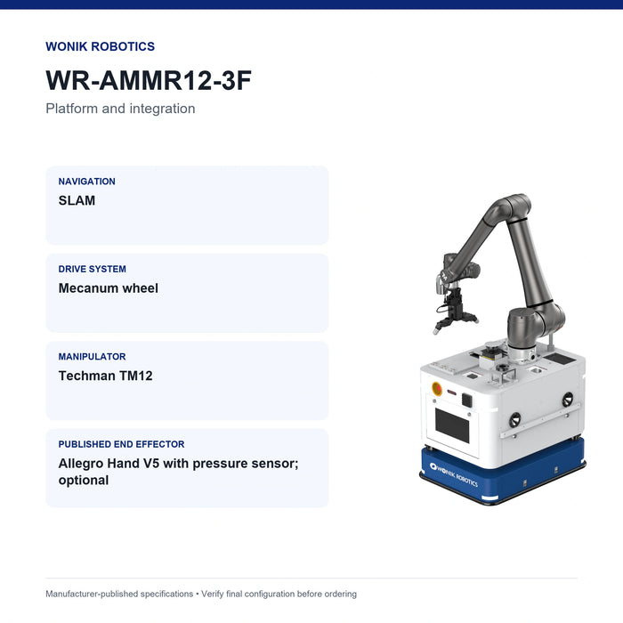 WR-AMMR12-3F platform and integration specification summary