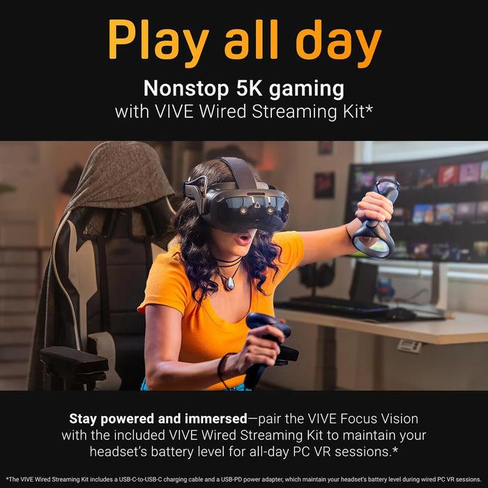 VIVE Focus Vision connected for PC VR streaming