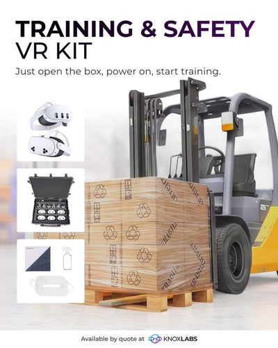 The Training & Safety Readiness Kit gives operators hands-on practice with #forklifts, cranes, and heavy machinery. All in #VR  Operators can practice load positioning, hazard identification, and emergency response before touching real equipment.   Fewer 