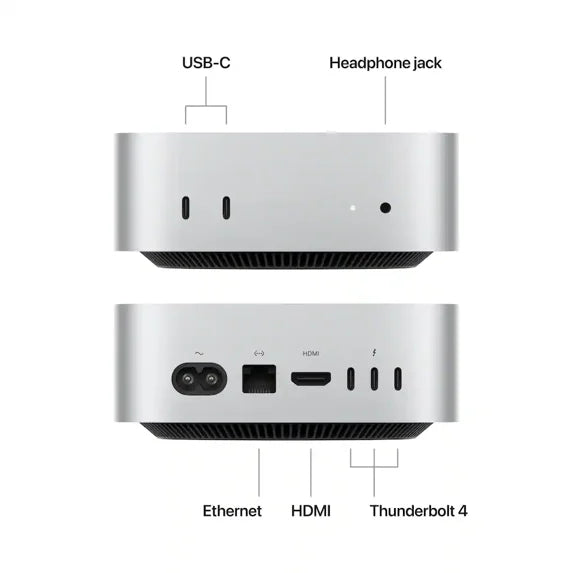 Apple Mac mini Desktop M4 Chip 16GB RAM 256GB SSD (Late 2024