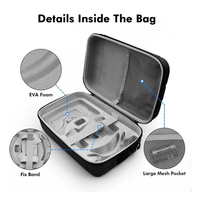 Carrying Case - Black | For Quest 2 | Knoxlabs Carrying Case - Black | For Quest 2 | Knoxlabs