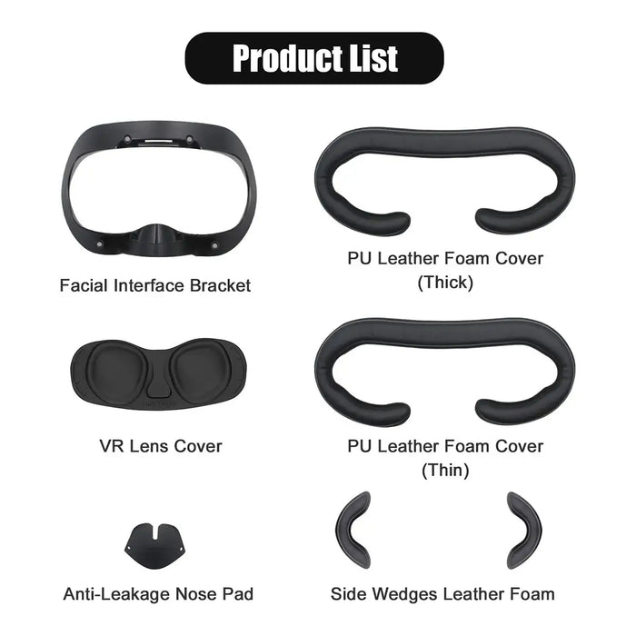 Facial Interface Bracket - PU leather face cover | for Valve Index
