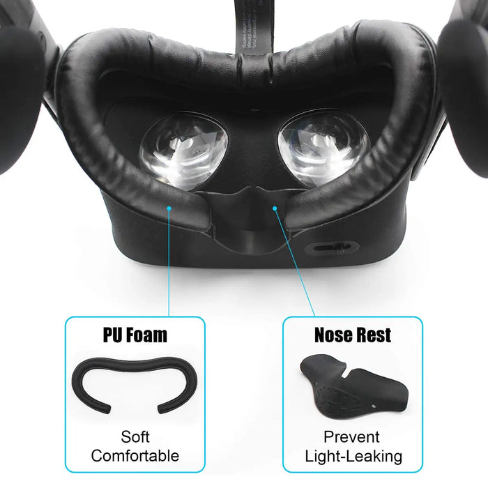 Foam Replacement - PU leather face cover - Black | for Oculus Rift
