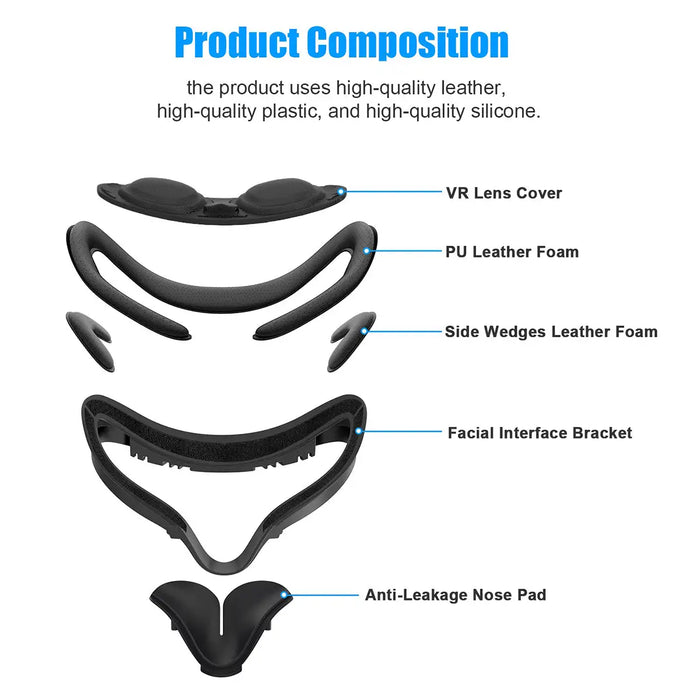 Foam Replacement Cover 7-in-1 PU Leather Face Cover Knoxlabs