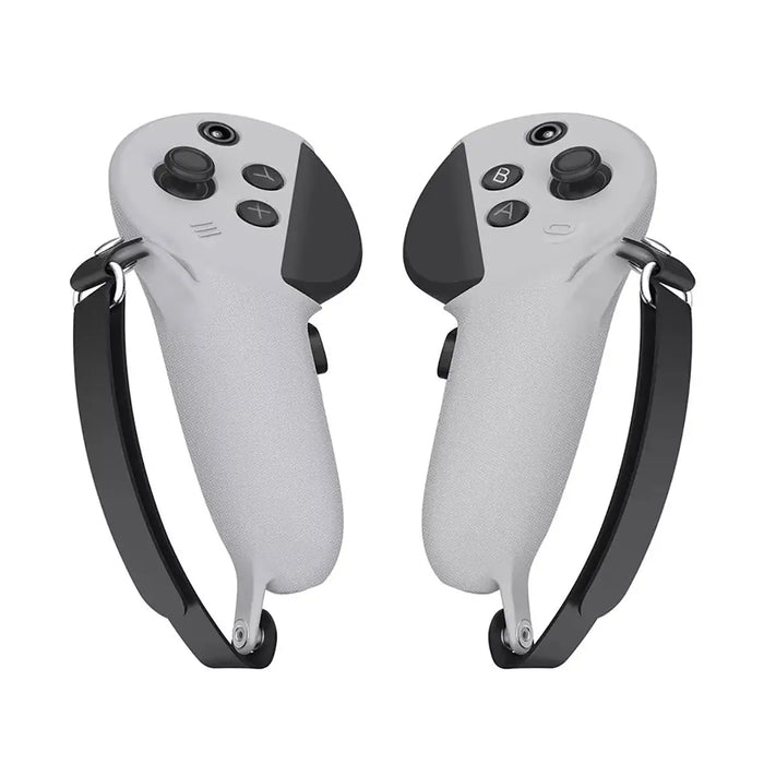HelloReal Quest Pro Upgraded Grips Cover - Black, White | for Quest 2