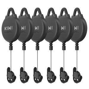 Kiwi Silent VR Cable Management Pulley System - 6PC - Black | for any VR headset