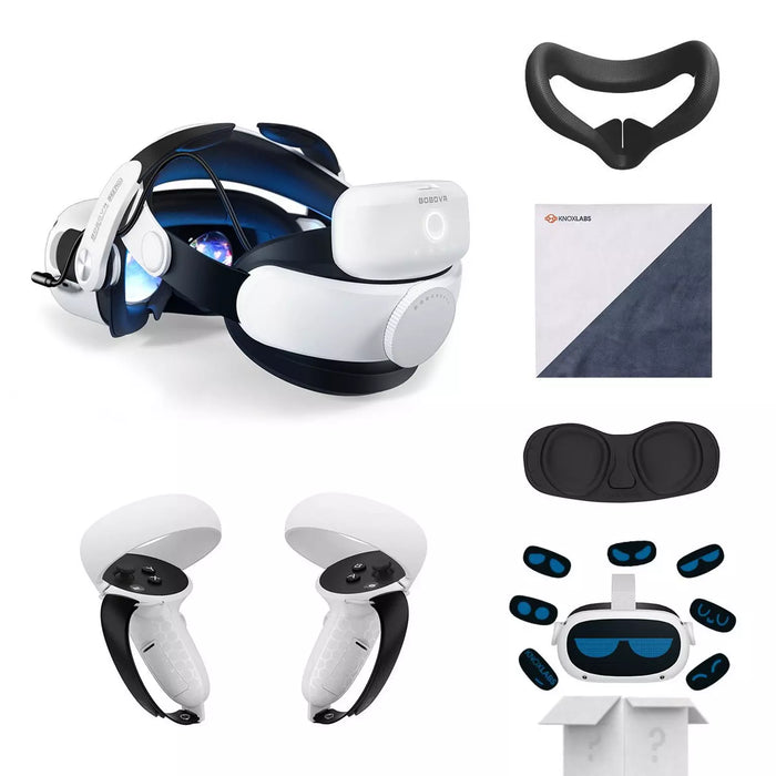 Quest 2 Starter Pack | VR Headset Accessory | for Meta Quest 2