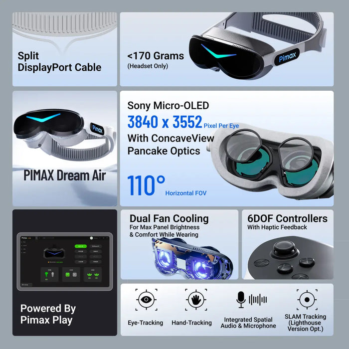Pimax Dream Air Ultra-Lightweight PCVR Headset