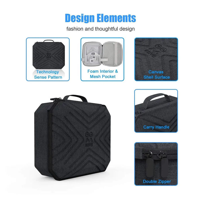Portable Travel Carrying Case - Black | For Quest 2 | Knoxlabs