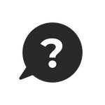 Question icon in a bubble png