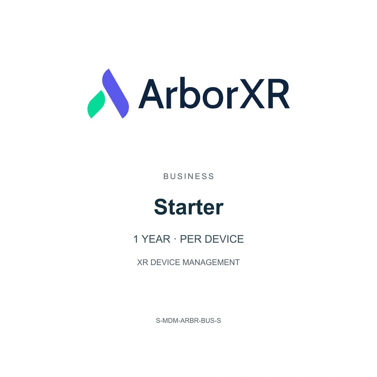 ArborXR Starter 1 year per-device license — white square