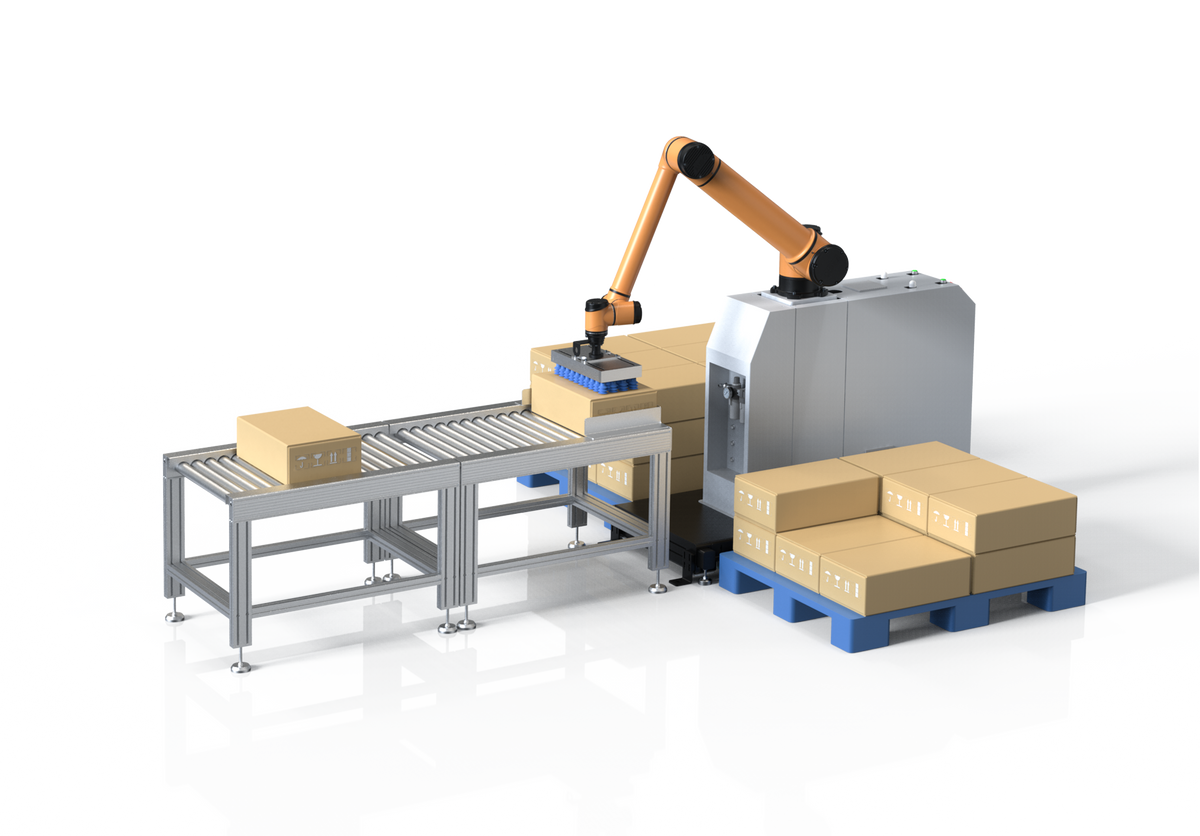 AUBO robotic palletizing workstation
