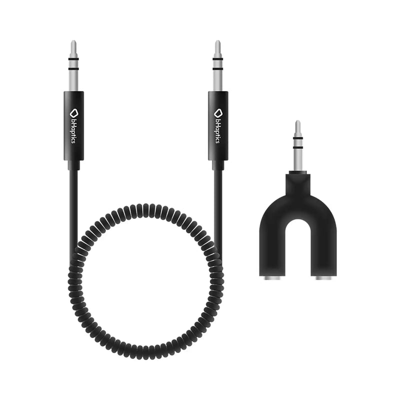 bHaptics TactSuit Audio Accessories | 3.5 mm Cable & Y-Splitter