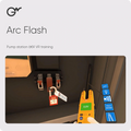 Arc Flash — Pump station â€¢ VR training; official GWPRO logo and training imagery