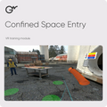 Confined Space Entry — VR training module; official GWPRO logo and training imagery