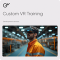 Custom VR Training — Development services; official GWPRO logo and training imagery
