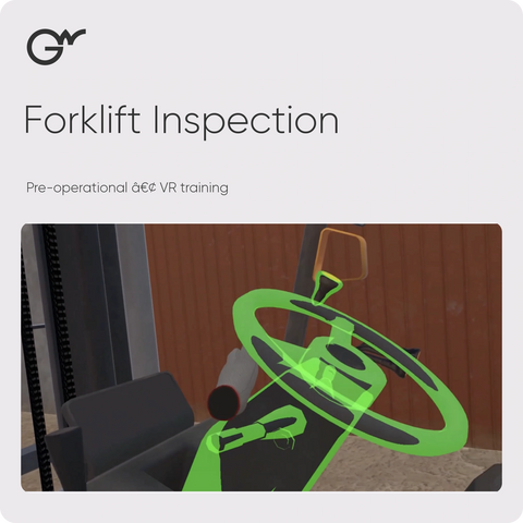 GWPRO Forklift Pre-operational Inspection VR Training — 1 year