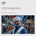 LMS Integration — Reporting & deployment services; official GWPRO logo and training imagery