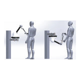 Haption manufacturer illustration of upright and upside-down mounting; project-specific installation is confirmed on quote