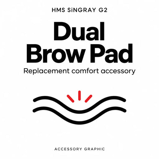 HMS SiNGRAY G2 brow — informational accessory graphic, not a product photograph