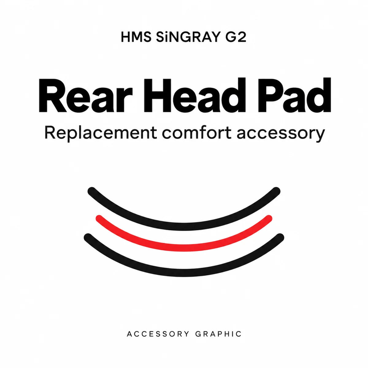 HMS SiNGRAY G2 rear — informational accessory graphic, not a product photograph