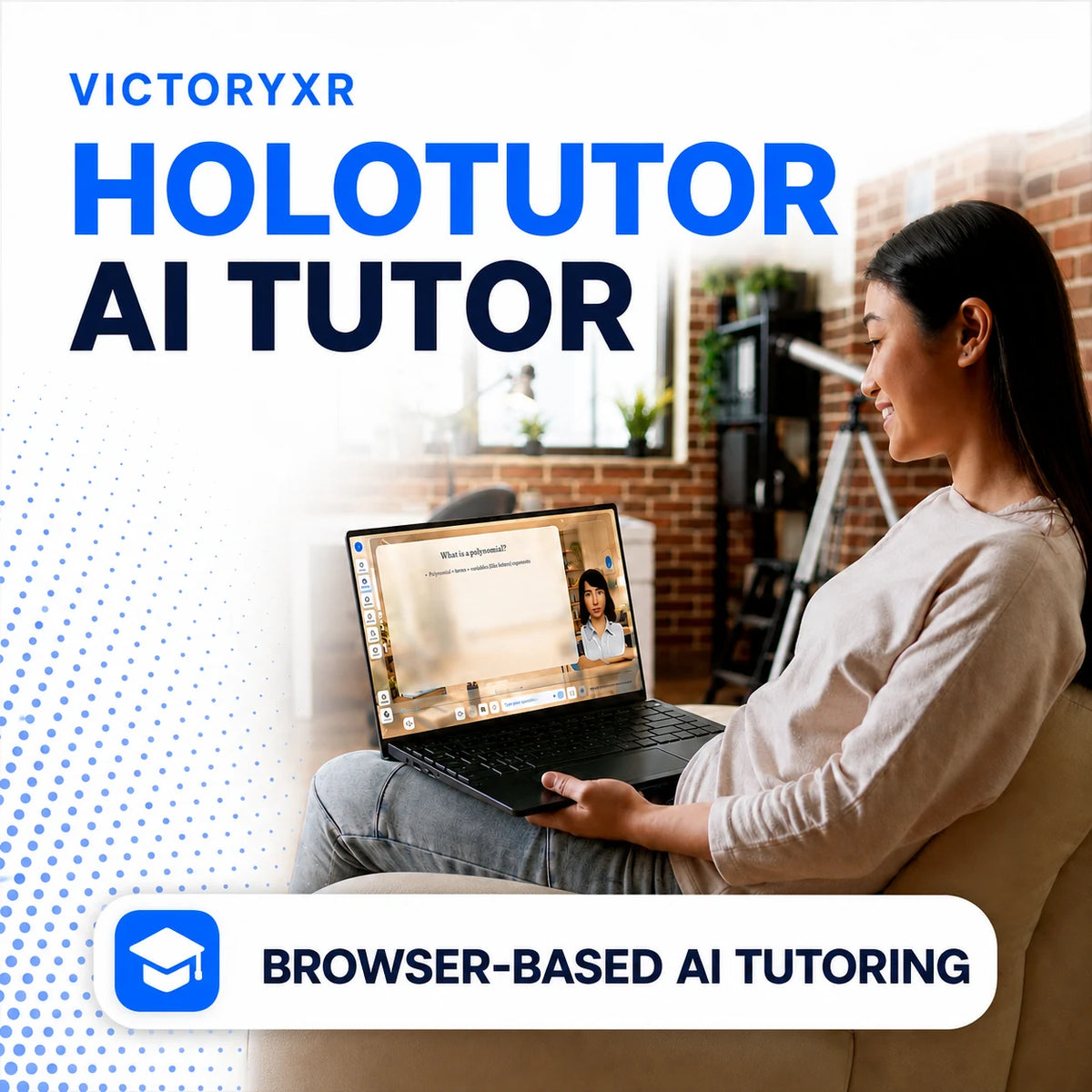 VictoryXR HoloTutor AI Tutor License - HoloTutor Plus / 1-Year