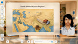 HoloTutor history lesson about trade across regions