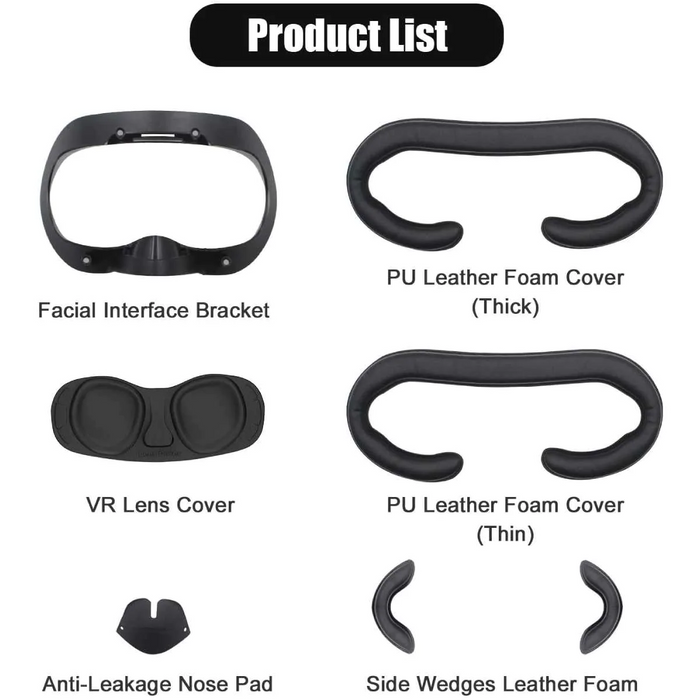 Facial Interface Bracket - PU leather face cover | for Valve Index