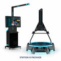 Illustrative KAT Pro Walk Mecha arcade package with KAT Station i5; VIVE Pro and accessories not pictured