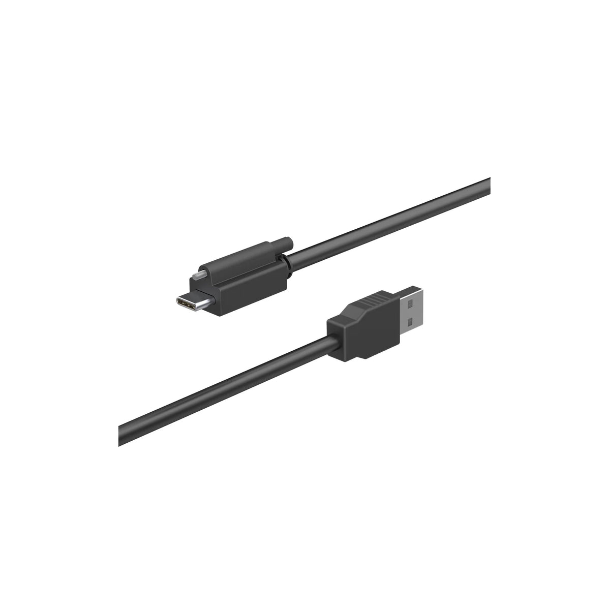 USB 3 Cable, C/A with screw locking mechanism — official Luxonis image on white