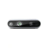 RealSense D435i depth camera on a white background