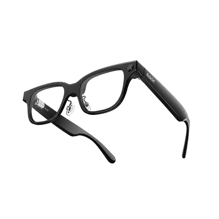 Rokid Glasses with display in black on pure white
