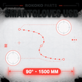 Rokoko Smartgloves USB A/C 90 degree cable 1500mm