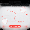 Rokoko Smartgloves USB A/C 90 degree cable 500mm