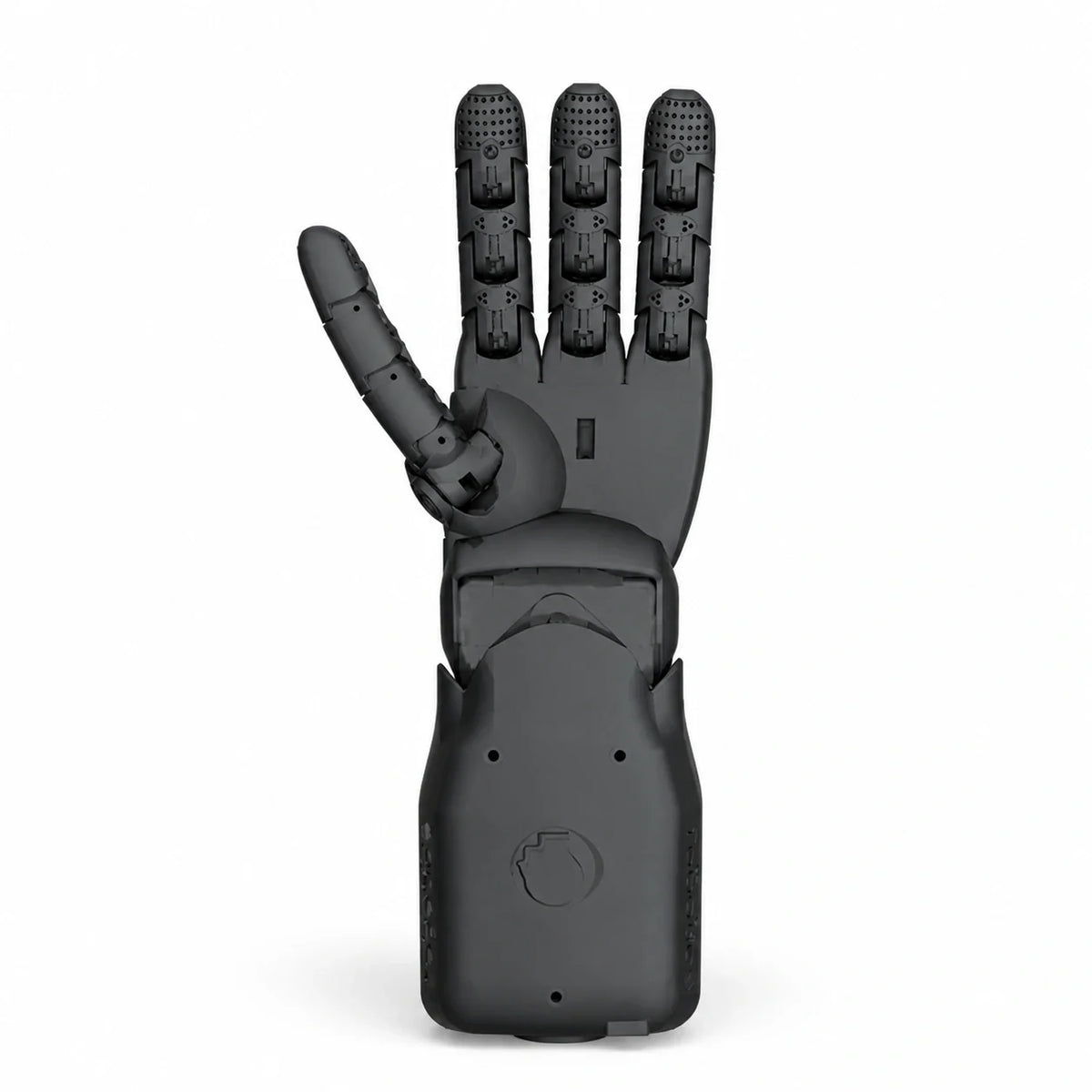 Seed Robotics RH6D child-size dexterous robot hand on a white background