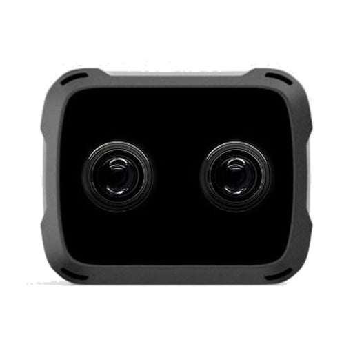 Stereolabs ZED X Nano stereo camera on a white background