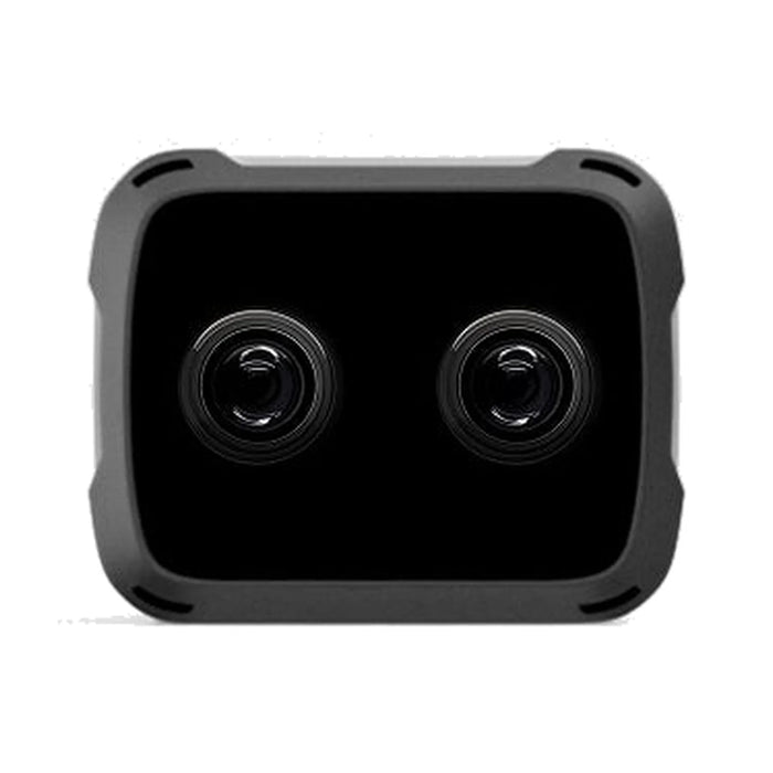 Stereolabs ZED X Nano stereo camera on a white background