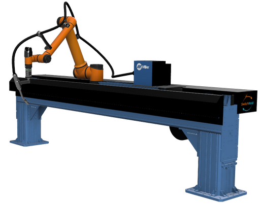 SwitchWeld Reach welding robot on linear rail