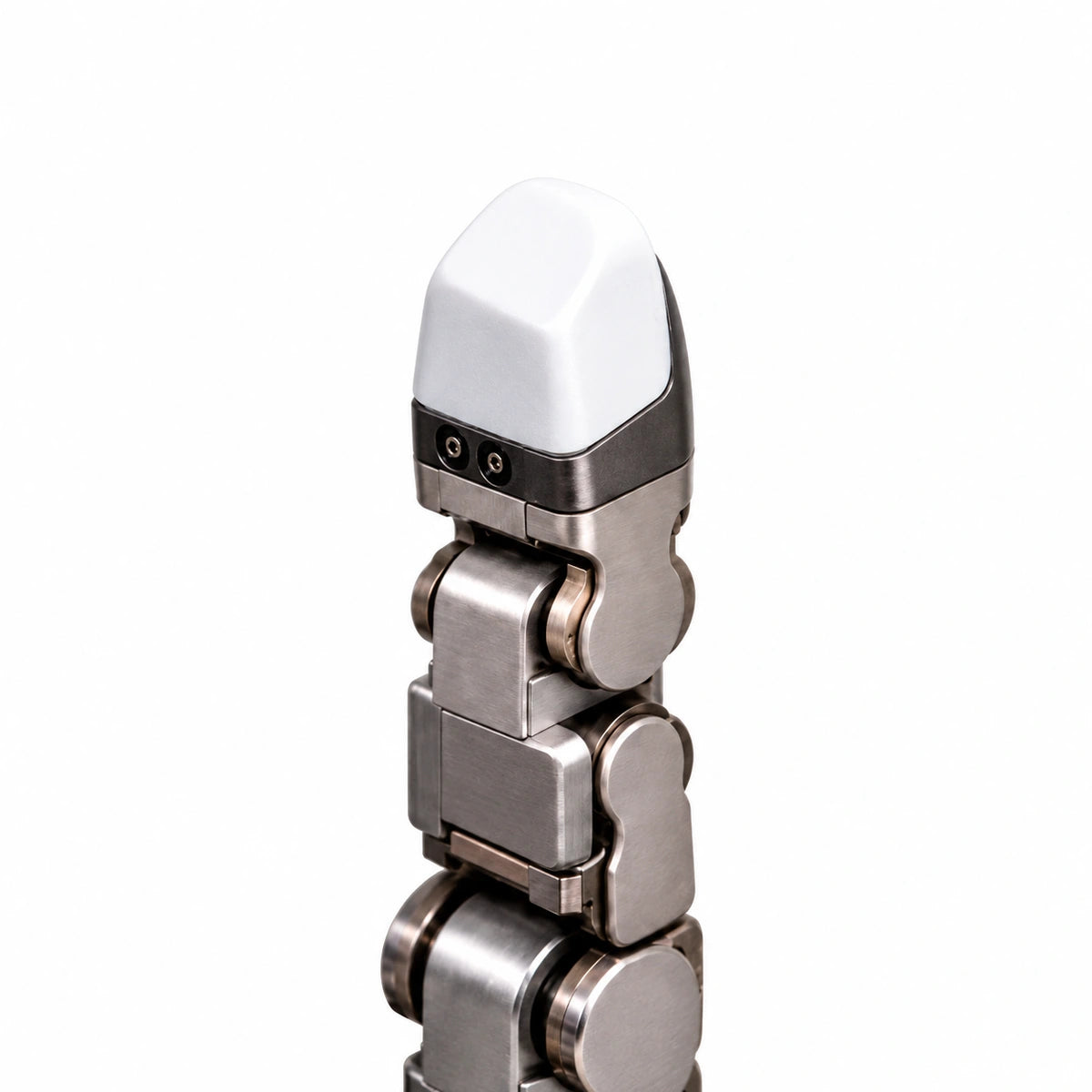 TESOLLO 6-Axis F/T Sensor shown installed on a robot finger for demonstration; host finger and test objects not included
