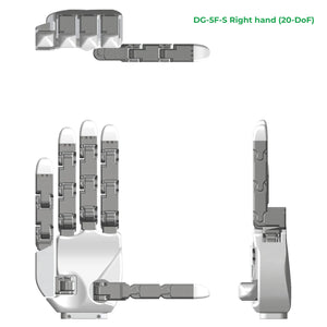 TESOLLO DG-5F-S 20 DoF Robotic Hand — Right Hand