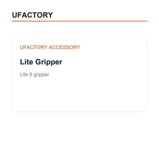 UFACTORY Lite Gripper — white-background product information tile