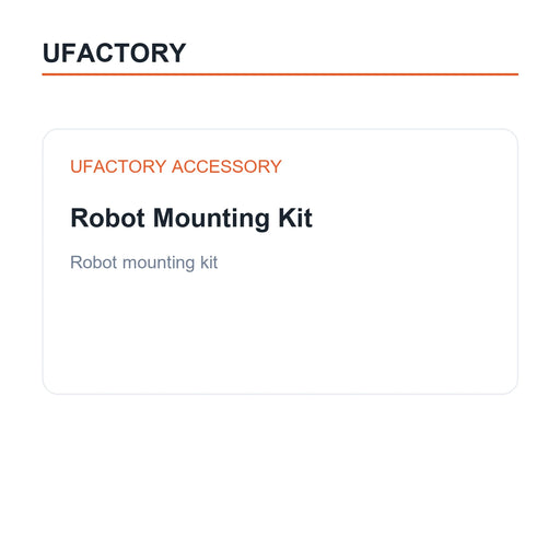 UFACTORY Robot Mounting Kit — white-background product information tile