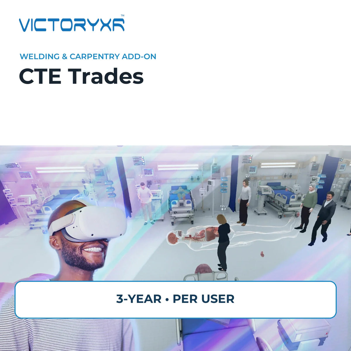 VictoryXR CTE Trades Add-On for VXRLabs — Welding & Carpentry - 3-Year / Per User
