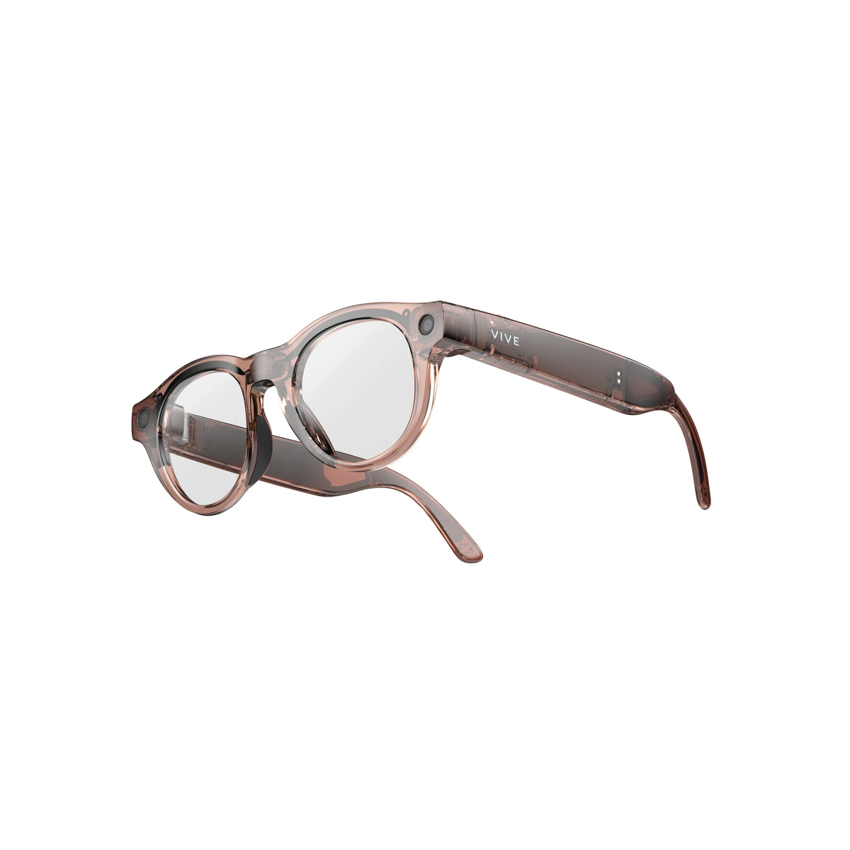 VIVE Eagle Pantos Clear Brown clear glasses, angled view