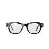 VIVE Eagle Square Glossy Black clear glasses, front view